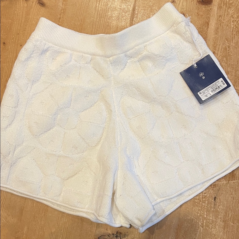 Beige Textured Knit Women’s Shorts roller rabbit for target sz xs